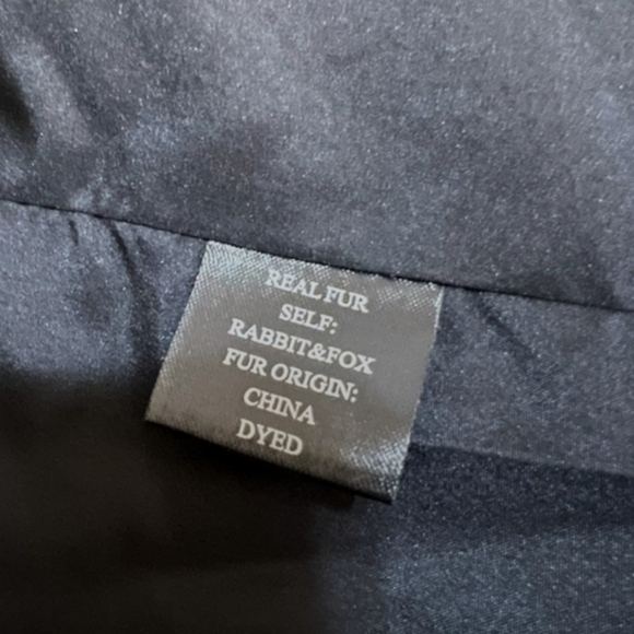 Fox Fur Vest Navy & Black ADRIENNE LANDAU - Picture 4 of 8